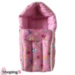 Pink New Born Baby Nest with Hood and Zipper – Cozy Sleeping Bag from ShopingX