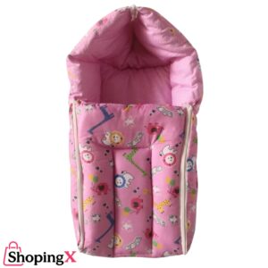 Pink New Born Baby Nest with Hood and Zipper – Cozy Sleeping Bag from ShopingX