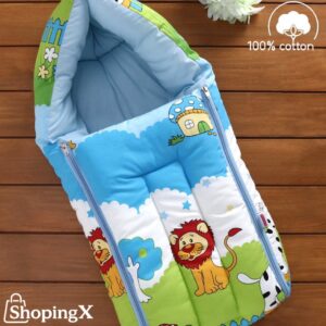 Travel friendly baby nest with soft cushioning and portable design