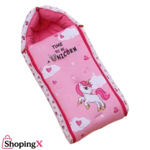 Baby Nest Bag with Unicorn Print and Hood – Sleeping Pouch for Newborns by ShopingX
